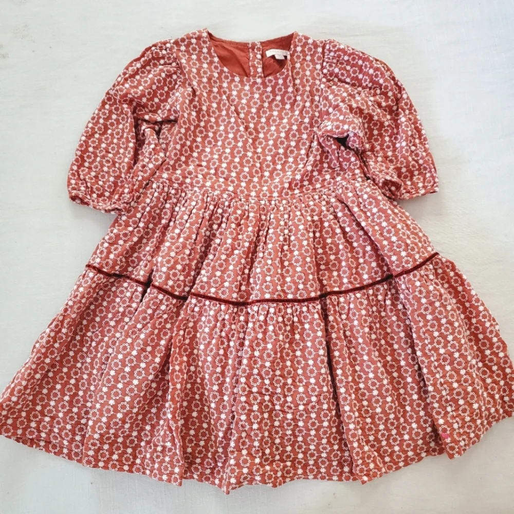 Pink Chicken rust orange dress kids 10 - Picture 1 of 10